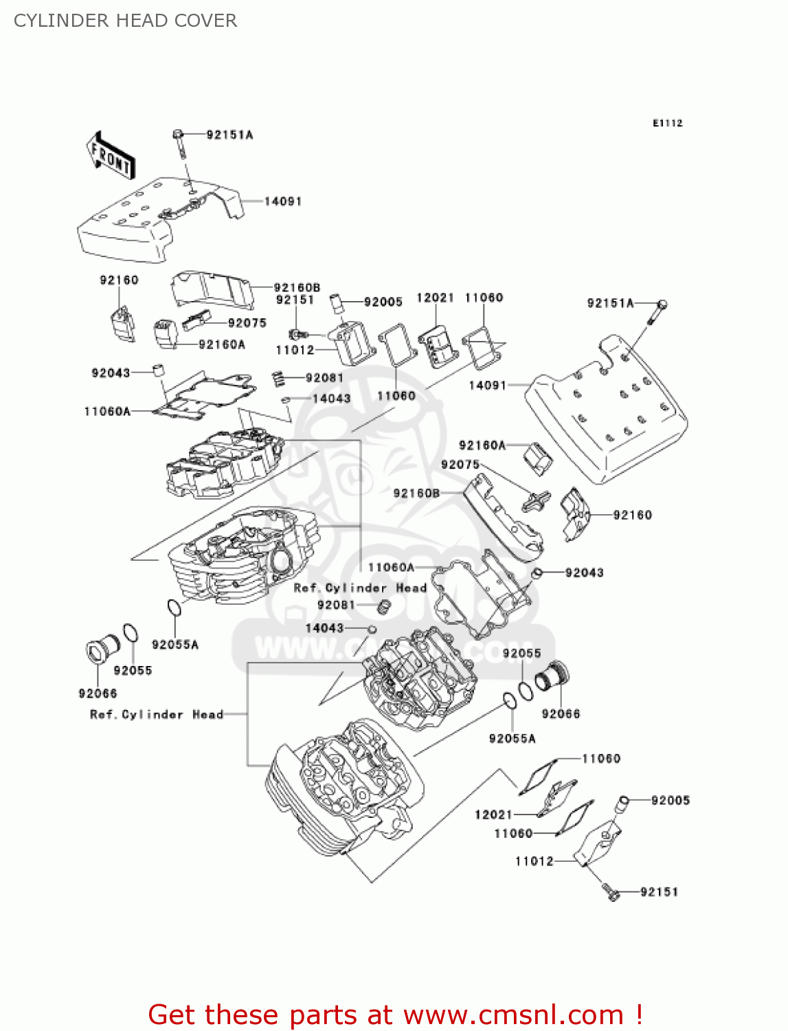 CYLINDER HEAD COVER VN1500G3 VULCAN 1500 NOMAD 2001 USA CALIFORNIA