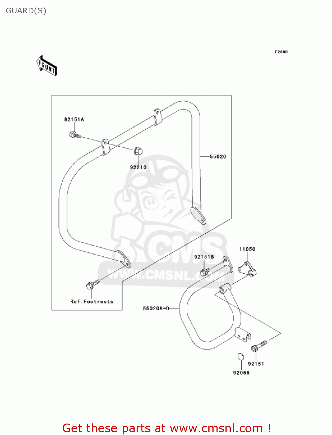 GUARD(S) VN1500G3 VULCAN 1500 NOMAD 2001 USA CALIFORNIA