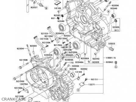 CRANKCASE - VN1500G3 VULCAN 1500 NOMAD 2001 USA CALIFORNIA