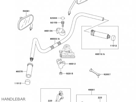 HANDLEBAR - VN1500G3 VULCAN 1500 NOMAD 2001 USA CALIFORNIA