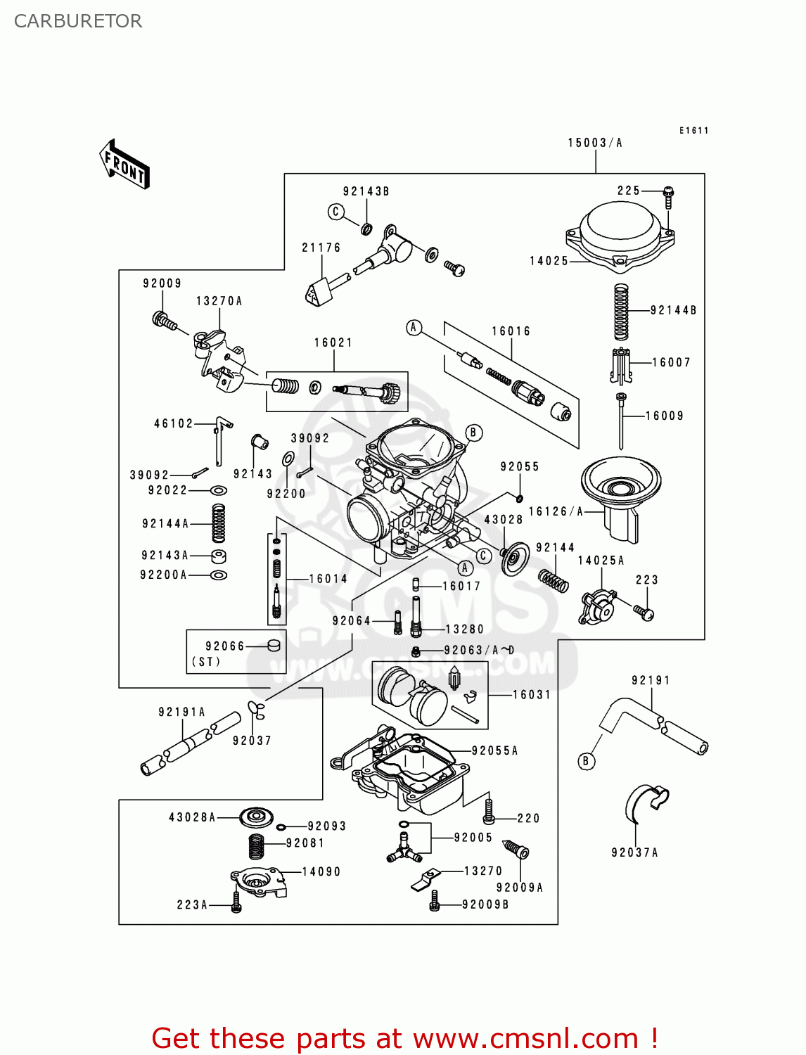 CARBURETOR VN1500H1 VN1500 CLASSIC TOURER 1998 AUSTRIA FG ST