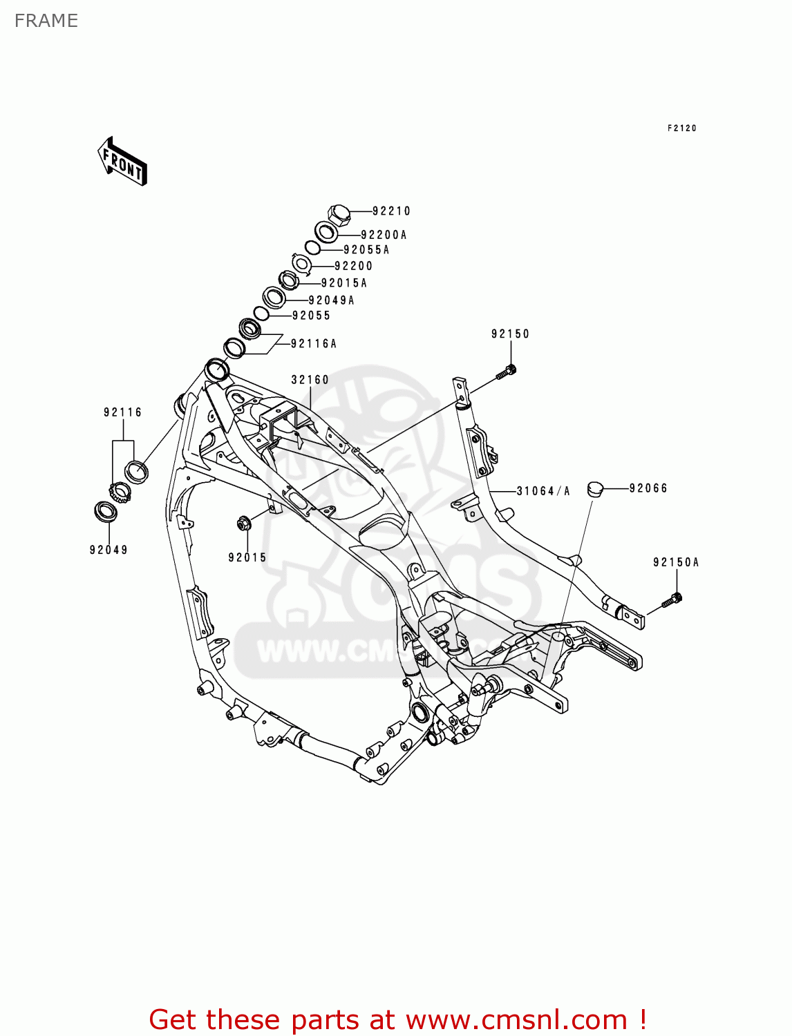 FRAME VN1500H1 VN1500 CLASSIC TOURER 1998 AUSTRIA FG ST