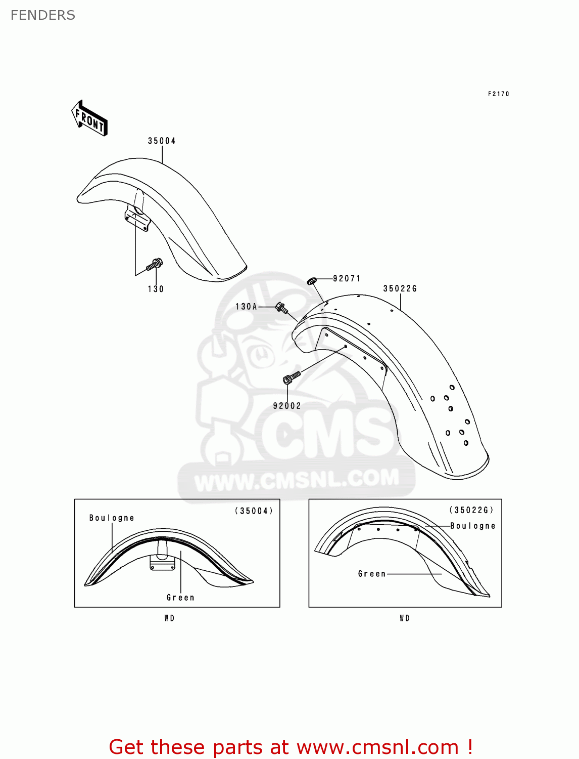 FENDERS VN1500H1 VN1500 CLASSIC TOURER 1998 AUSTRIA FG ST