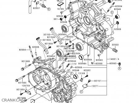 CRANKCASE - VN1500H1 VN1500 CLASSIC TOURER 1998 AUSTRIA FG ST