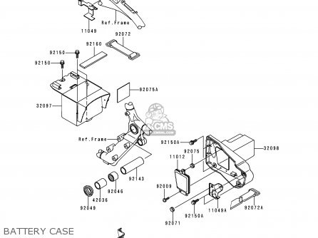 BATTERY CASE - VN1500H1 VN1500 CLASSIC TOURER 1998 AUSTRIA FG ST
