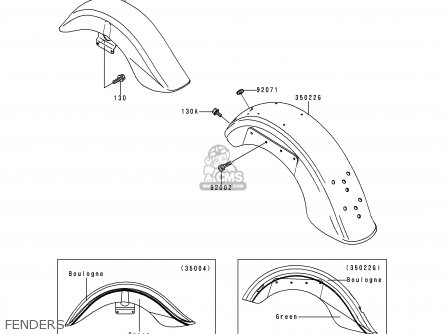 FENDERS - VN1500H1 VN1500 CLASSIC TOURER 1998 AUSTRIA FG ST