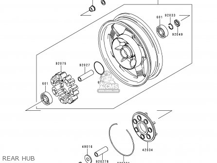 REAR HUB - VN1500H1 VN1500 CLASSIC TOURER 1998 AUSTRIA FG ST