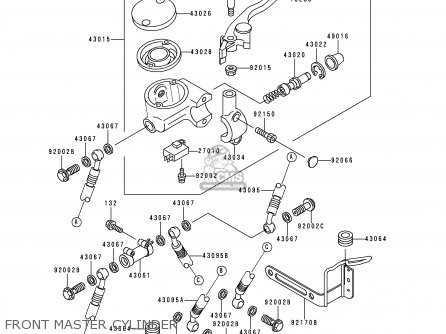 FRONT MASTER CYLINDER - VN1500H1 VN1500 CLASSIC TOURER 1998 AUSTRIA FG ST
