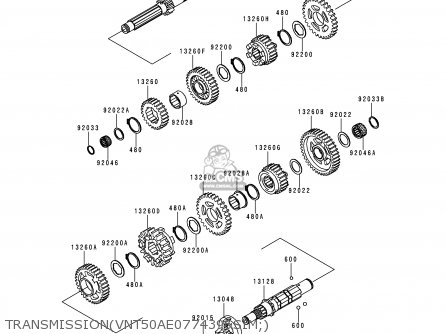 TRANSMISSION(VNT50AE077439&SIM;) - VN1500H2 VN1500 CLASSIC TOURER 1999 AUSTRIA FG ST