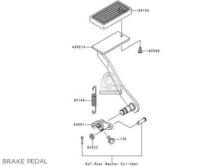 BRAKE PEDAL - VN1500H2 VN1500 CLASSIC TOURER 1999 AUSTRIA FG ST