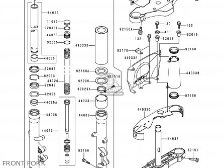 FRONT FORK - VN1500H2 VN1500 CLASSIC TOURER 1999 AUSTRIA FG ST
