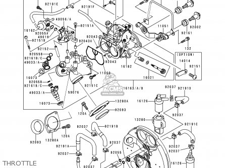 THROTTLE - VN1500J1 VULCAN 1500 DRIFTER 1999 USA CALIFORNIA CANADA