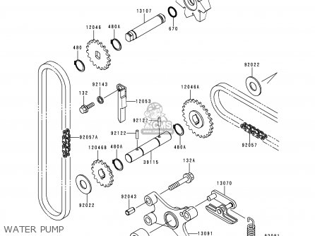 WATER PUMP - VN1500J1 VULCAN 1500 DRIFTER 1999 USA CALIFORNIA CANADA