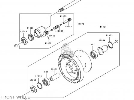 FRONT WHEEL - VN1500J1 VULCAN 1500 DRIFTER 1999 USA CALIFORNIA CANADA