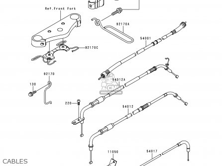 CABLES - VN1500J1 VULCAN 1500 DRIFTER 1999 USA CALIFORNIA CANADA