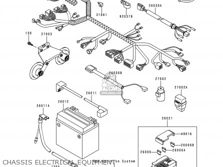 CHASSIS ELECTRICAL EQUIPMENT - VN1500J1 VULCAN 1500 DRIFTER 1999 USA CALIFORNIA CANADA