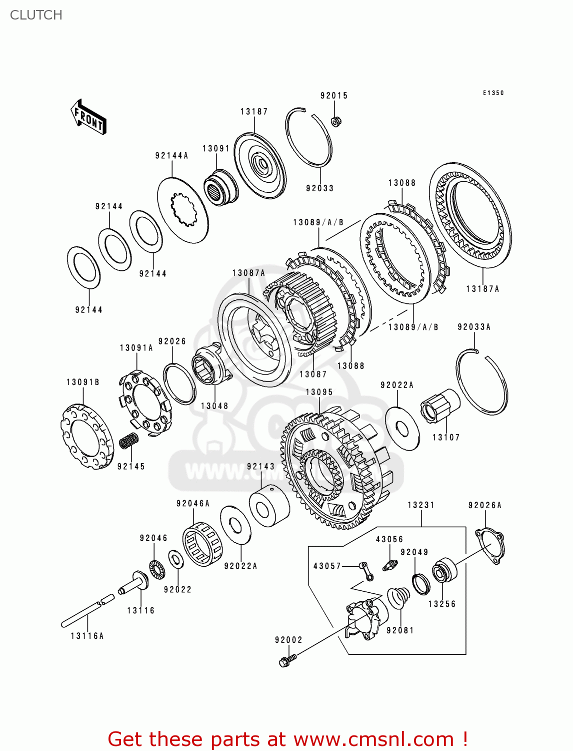 CLUTCH VN1500J2 VN1500 DRIFTER 2000 EUROPE UK NR