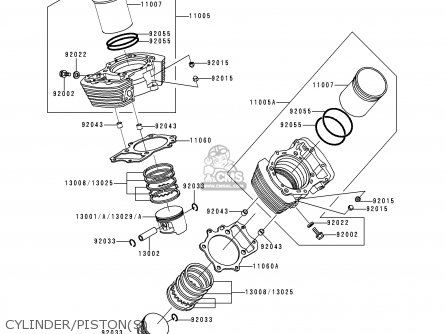 CYLINDER/PISTON(S) - VN1500J2 VN1500 DRIFTER 2000 EUROPE UK NR