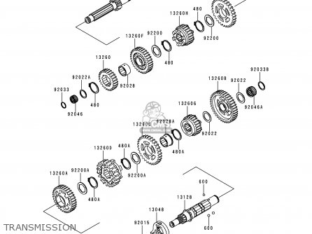 TRANSMISSION - VN1500J2 VN1500 DRIFTER 2000 EUROPE UK NR