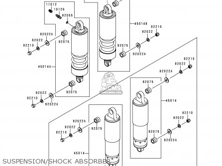 SUSPENSION/SHOCK ABSORBER - VN1500J2 VN1500 DRIFTER 2000 EUROPE UK NR