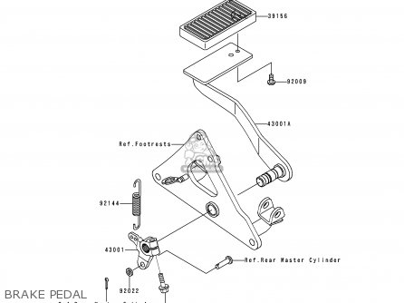 BRAKE PEDAL - VN1500J2 VN1500 DRIFTER 2000 EUROPE UK NR