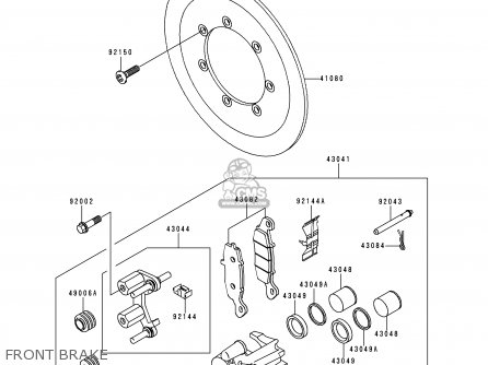 FRONT BRAKE - VN1500J2 VN1500 DRIFTER 2000 EUROPE UK NR