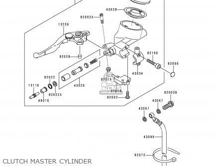CLUTCH MASTER CYLINDER - VN1500J2 VN1500 DRIFTER 2000 EUROPE UK NR