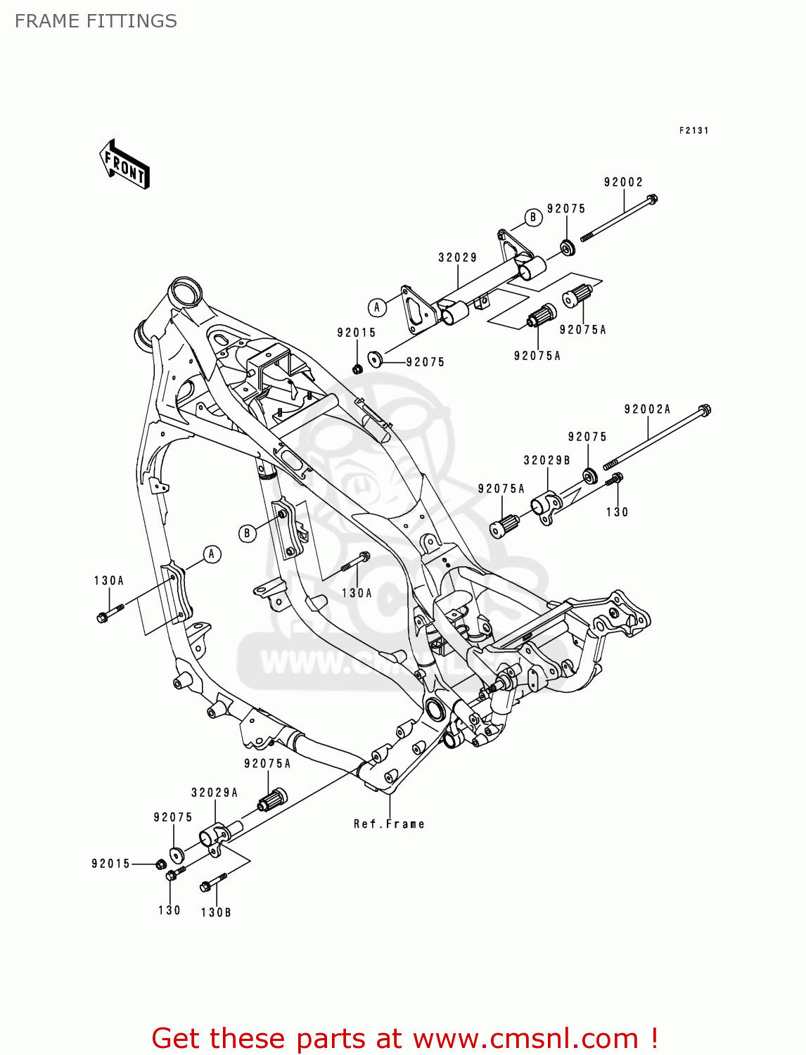 FRAME FITTINGS VN1500J2 VULCAN 1500 DRIFTER 2000 USA CALIFORNIA CANADA
