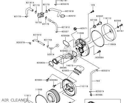AIR CLEANER - VN1500J2 VULCAN 1500 DRIFTER 2000 USA CALIFORNIA CANADA