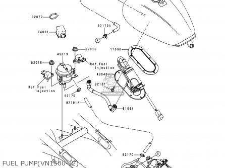 FUEL PUMP(VN1500-J2) - VN1500J2 VULCAN 1500 DRIFTER 2000 USA CALIFORNIA CANADA