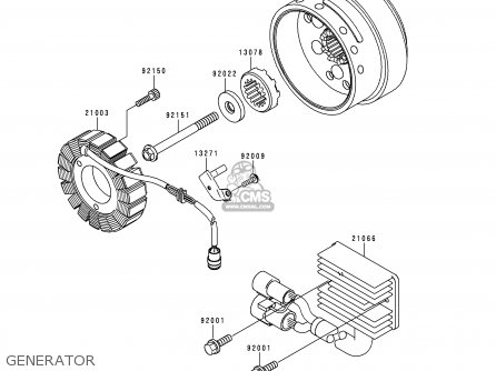 GENERATOR - VN1500J2 VULCAN 1500 DRIFTER 2000 USA CALIFORNIA CANADA