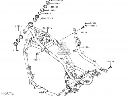 FRAME - VN1500J2 VULCAN 1500 DRIFTER 2000 USA CALIFORNIA CANADA