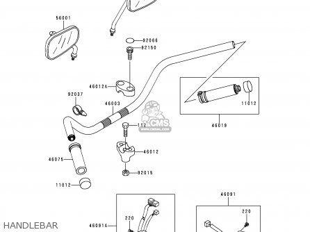 HANDLEBAR - VN1500J2 VULCAN 1500 DRIFTER 2000 USA CALIFORNIA CANADA
