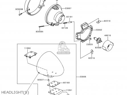 HEADLIGHT(S) - VN1500J2 VULCAN 1500 DRIFTER 2000 USA CALIFORNIA CANADA