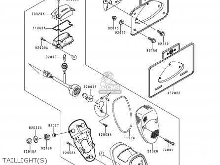 TAILLIGHT(S) - VN1500J2 VULCAN 1500 DRIFTER 2000 USA CALIFORNIA CANADA