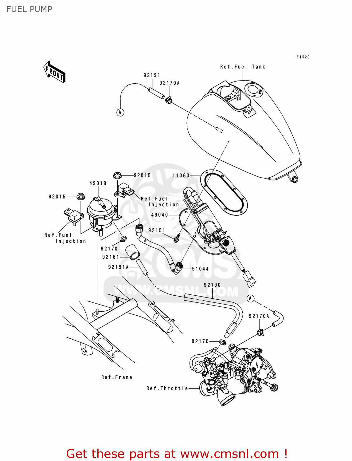 FUEL PUMP VN1500L1 VULCAN 1500 NOMAD FI 2000 USA CALIFORNIA CANADA