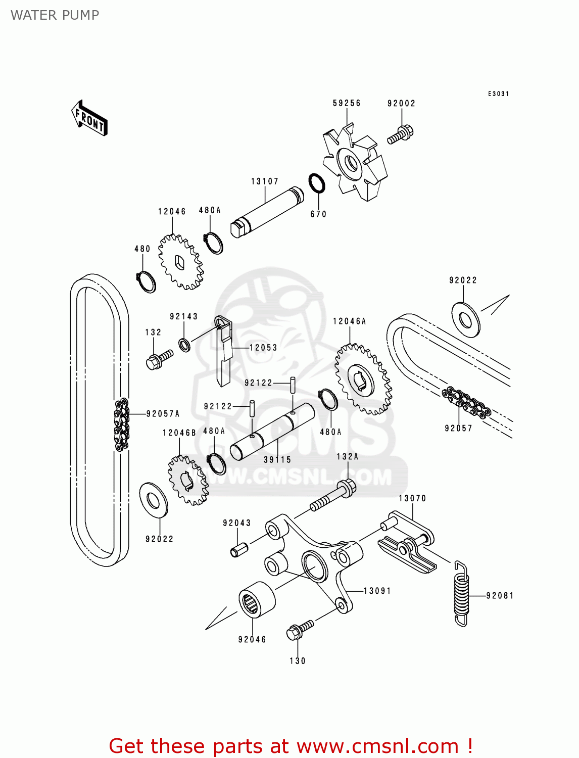 WATER PUMP VN1500L1 VULCAN 1500 NOMAD FI 2000 USA CALIFORNIA CANADA