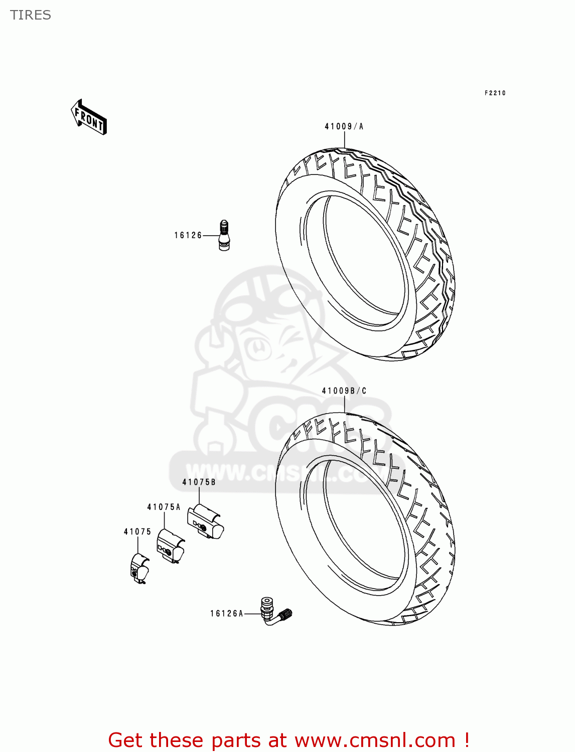 TIRES VN1500L1 VULCAN 1500 NOMAD FI 2000 USA CALIFORNIA CANADA