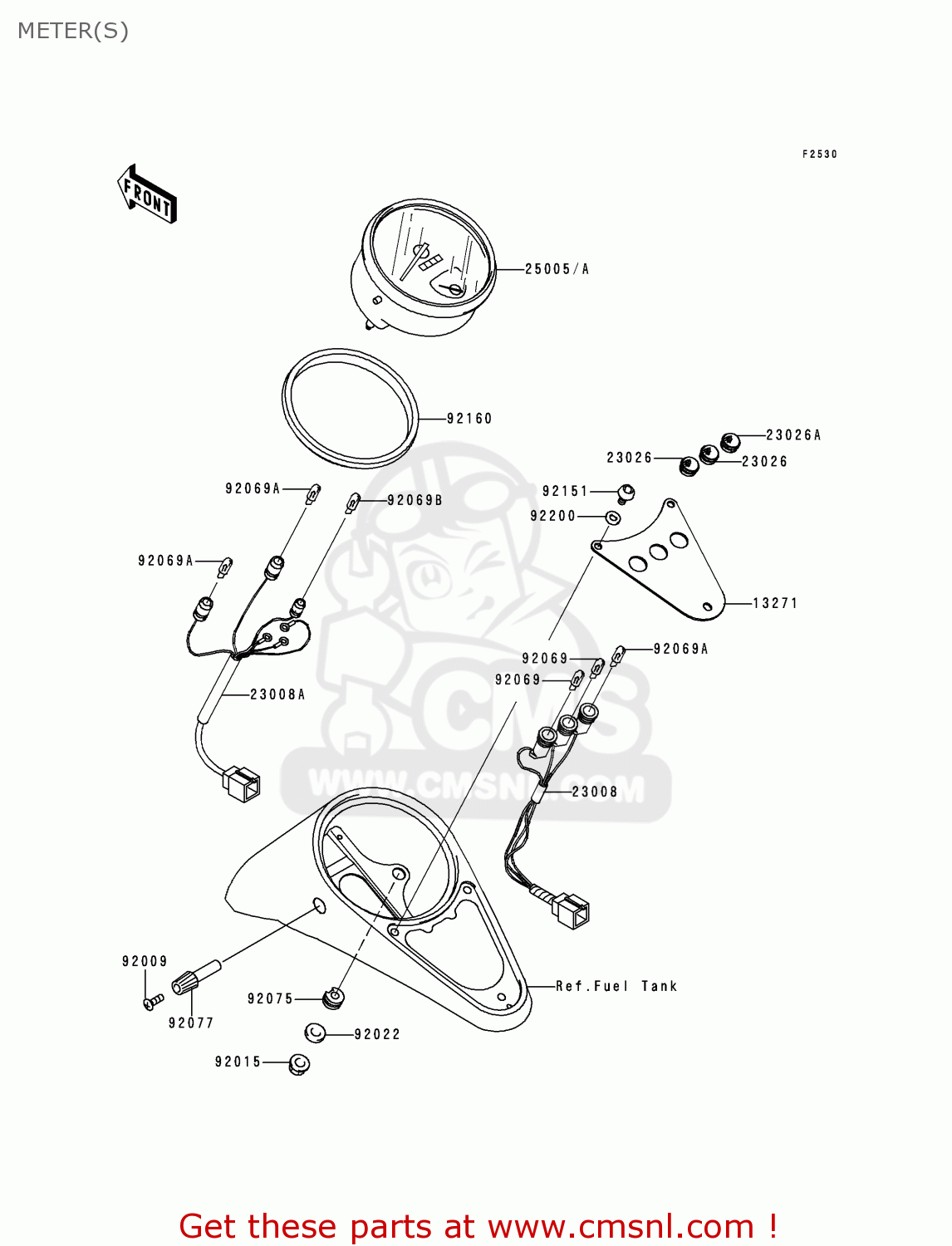 METER(S) VN1500L1 VULCAN 1500 NOMAD FI 2000 USA CALIFORNIA CANADA