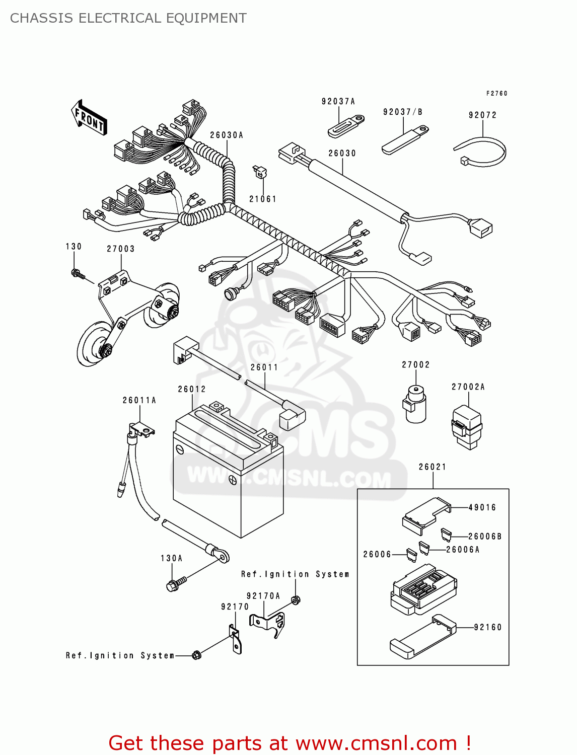 CHASSIS ELECTRICAL EQUIPMENT VN1500L1 VULCAN 1500 NOMAD FI 2000 USA CALIFORNIA CANADA