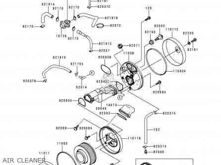AIR CLEANER - VN1500L1 VULCAN 1500 NOMAD FI 2000 USA CALIFORNIA CANADA