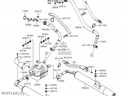 MUFFLER(S) - VN1500L1 VULCAN 1500 NOMAD FI 2000 USA CALIFORNIA CANADA