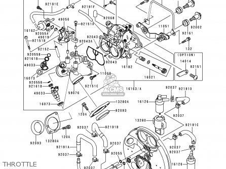 THROTTLE - VN1500L1 VULCAN 1500 NOMAD FI 2000 USA CALIFORNIA CANADA