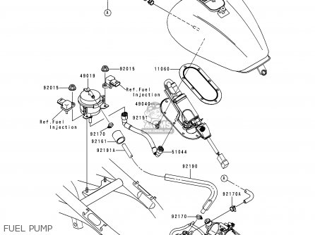 FUEL PUMP - VN1500L1 VULCAN 1500 NOMAD FI 2000 USA CALIFORNIA CANADA