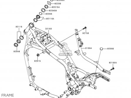 FRAME - VN1500L1 VULCAN 1500 NOMAD FI 2000 USA CALIFORNIA CANADA