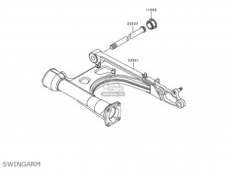 SWINGARM - VN1500L1 VULCAN 1500 NOMAD FI 2000 USA CALIFORNIA CANADA
