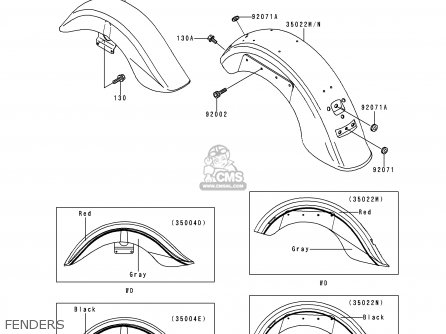 FENDERS - VN1500L1 VULCAN 1500 NOMAD FI 2000 USA CALIFORNIA CANADA