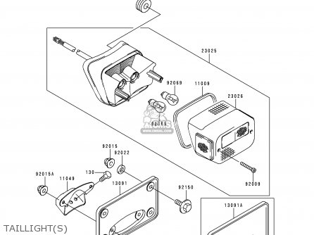 TAILLIGHT(S) - VN1500L1 VULCAN 1500 NOMAD FI 2000 USA CALIFORNIA CANADA