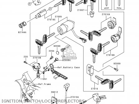 IGNITION SWITCH/LOCKS/REFLECTORS - VN1500L1 VULCAN 1500 NOMAD FI 2000 USA CALIFORNIA CANADA