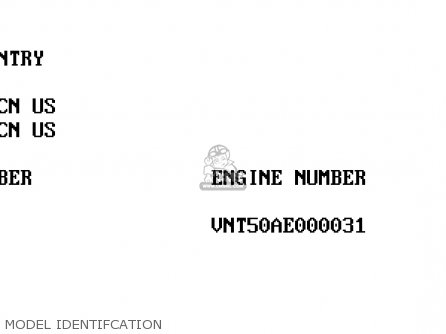 MODEL IDENTIFCATION - VN1500L1 VULCAN 1500 NOMAD FI 2000 USA CALIFORNIA CANADA